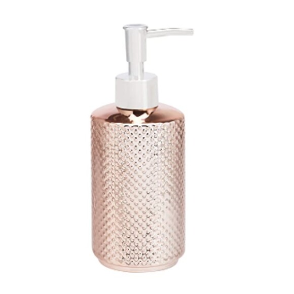 3-Piece Ceramic Rose Gold Bathroom Accessories Vanity Set, New - Picture 2 of 6